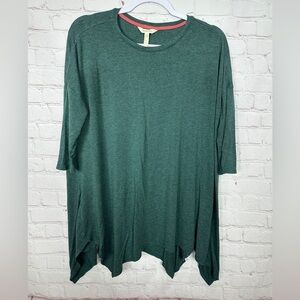 Matilda Jane‎ Oversized Knit Tunic Take a Trip Top Forest Green Womens Sz XS